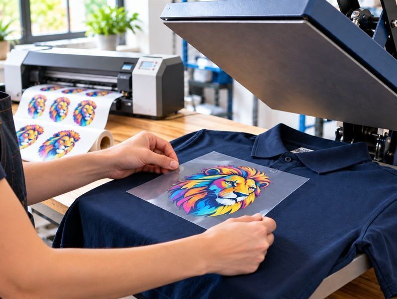 imagen realizando un vinilo