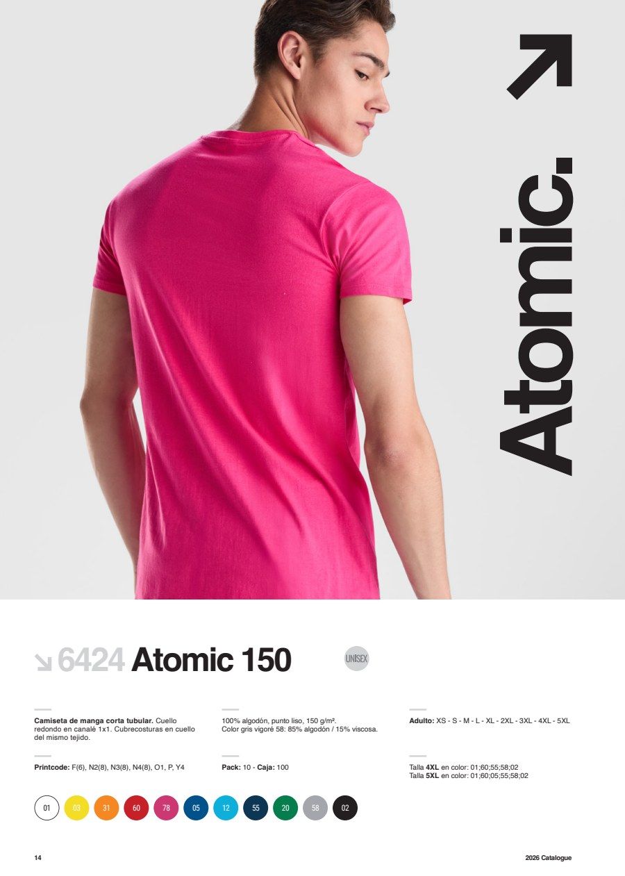 ROLY Camiseta ATOMIC 150 — ficha del catálogo