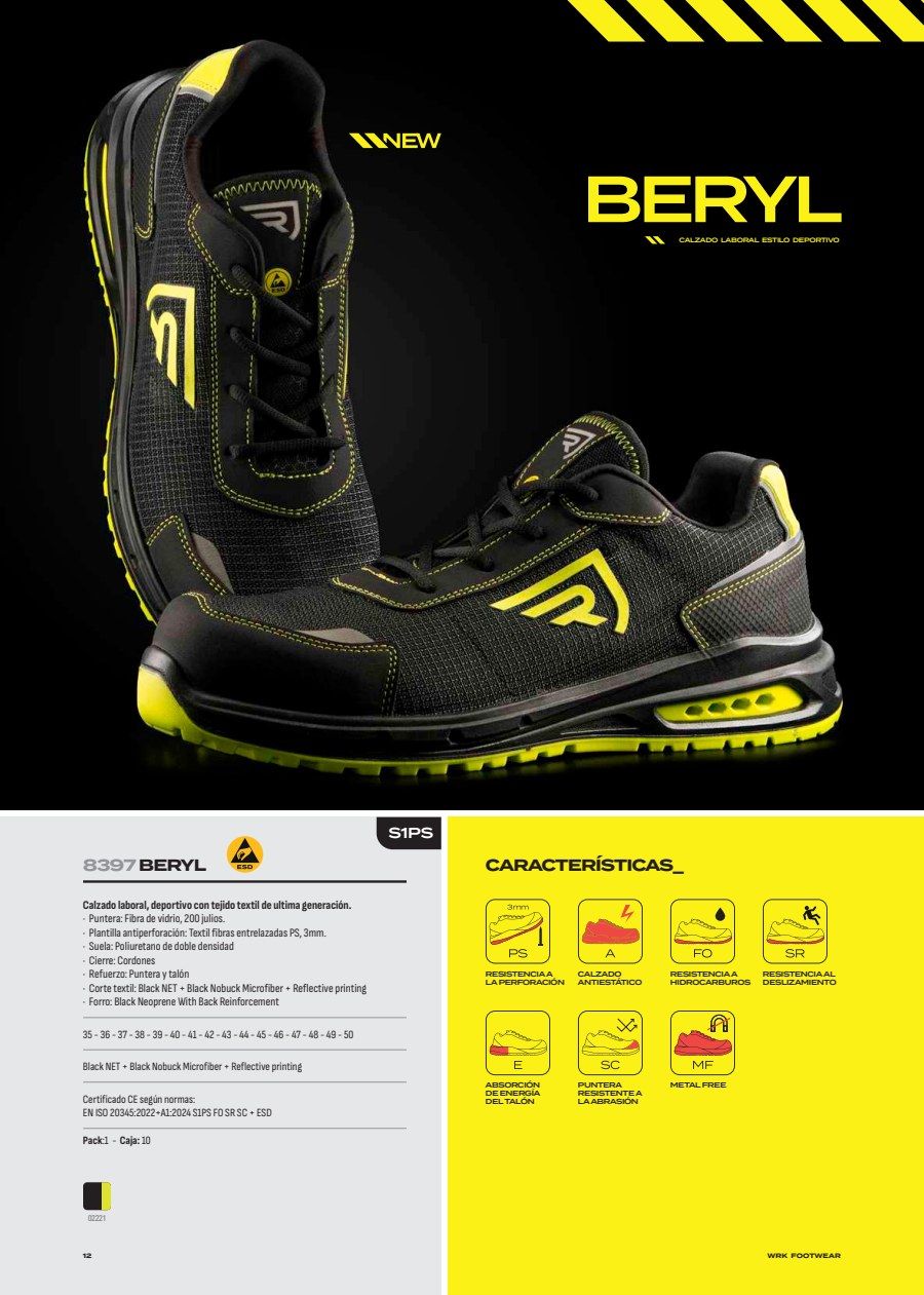ROLY WRK Calzado BERYL — ficha del catálogo